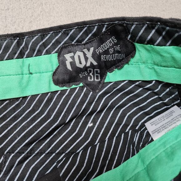 Fox Racing Chino Short Mens 36 Regular Fit Mid Rise Pockets Striped - Picture 5 of 10